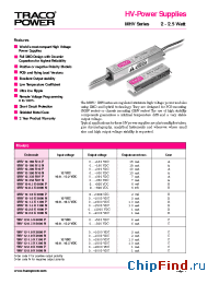 Datasheet SHV12-0.5K6000N manufacturer Traco