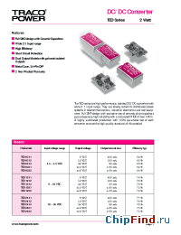 Datasheet TED1212 manufacturer Traco