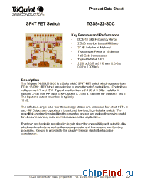 Datasheet TGS8422-SCC manufacturer TriQuint