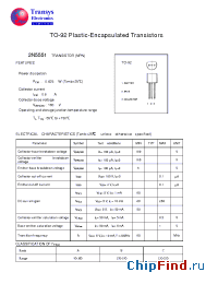 Datasheet 2N5551 manufacturer Transys 