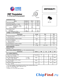 Datasheet 2N7002LT1 manufacturer Transys 