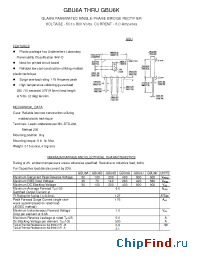 Datasheet GBU6D manufacturer Transys 