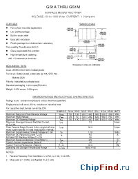 Datasheet GS1M manufacturer Transys 