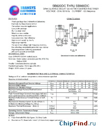 Datasheet SB640DC manufacturer Transys 