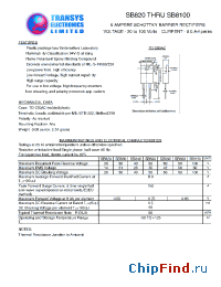 Datasheet SB860 manufacturer Transys 
