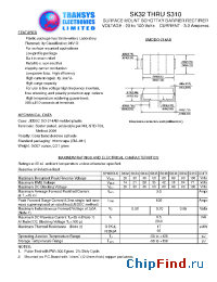 Datasheet SK35 manufacturer Transys 