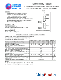 Datasheet TS604R manufacturer Transys 