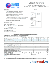 Datasheet UF151 manufacturer Transys 