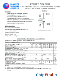 Datasheet UF300G manufacturer Transys 