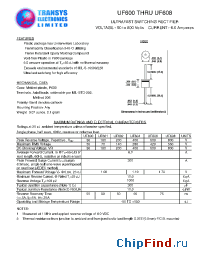 Datasheet UF601 manufacturer Transys 
