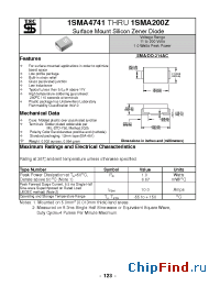 Datasheet 1SMA130Z manufacturer TSC
