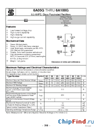 Datasheet 6A100G manufacturer TSC