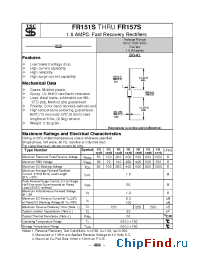 Datasheet FR153S manufacturer TSC