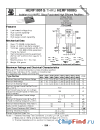Datasheet HERF1001G manufacturer TSC