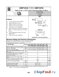 Datasheet KBP105G manufacturer TSC