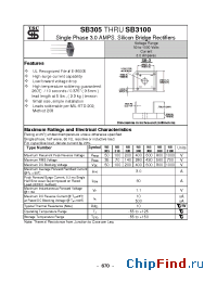 Datasheet SB320 manufacturer TSC
