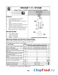 Datasheet W005GM manufacturer TSC