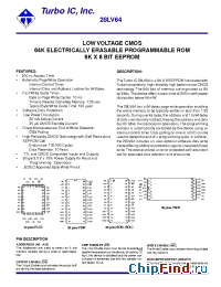 Datasheet 28LV64I-3 manufacturer Turbo IC