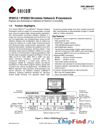 Datasheet IP2022/PQ80-120 manufacturer Ubicom