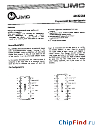 Datasheet UM3750 manufacturer UMC