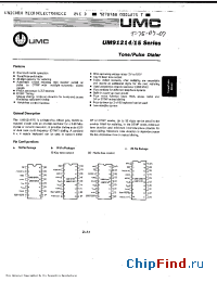 Datasheet UM91214D manufacturer UMC