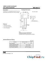 Datasheet MID-8541C manufacturer UOT