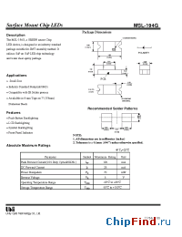 Datasheet MSL-194G manufacturer UOT