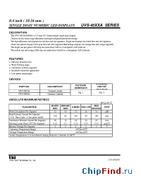 Datasheet UVS-4910AHR manufacturer UOT