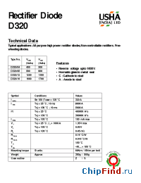 Datasheet D320 manufacturer USHA