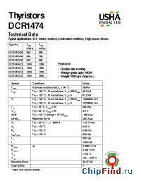 Datasheet DCR1474/12 manufacturer USHA