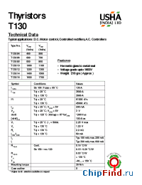 Datasheet T130 manufacturer USHA