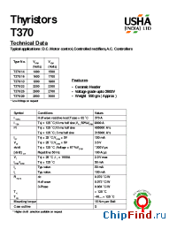 Datasheet T370 manufacturer USHA