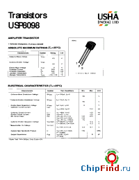 Datasheet USP8098 manufacturer USHA