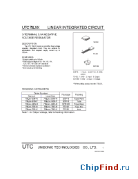 Datasheet 79LXX-S08-R manufacturer UTC