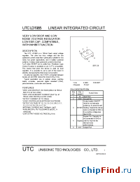 Datasheet LD1985-2.85V manufacturer UTC