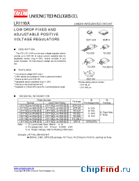 Datasheet LR1116-XX-AB3-A-R manufacturer UTC