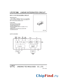 Datasheet PC1366 manufacturer UTC