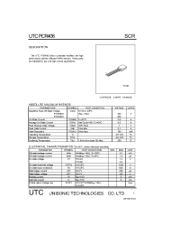 Datasheet PCR406-5 manufacturer UTC