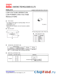Datasheet RXXLD10-TN5-R manufacturer UTC