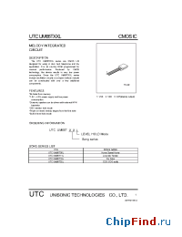 Datasheet UM66T19L manufacturer UTC