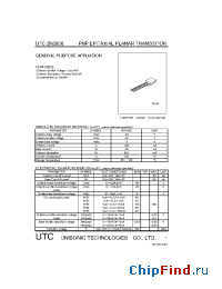 Datasheet UTC2N3906 manufacturer UTC