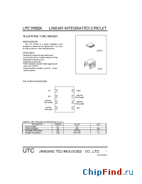 Datasheet UTC31002A manufacturer UTC