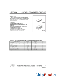 Datasheet UTC51494 manufacturer UTC