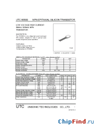Datasheet UTC8050S manufacturer UTC
