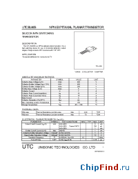 Datasheet UTCBU406 manufacturer UTC