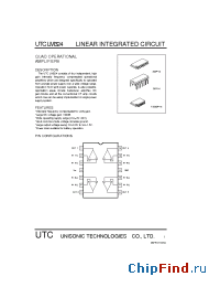 Datasheet UTCLM324 manufacturer UTC