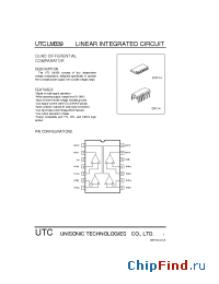 Datasheet UTCLM339 manufacturer UTC