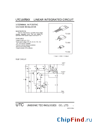 Datasheet UTCLM7806 manufacturer UTC