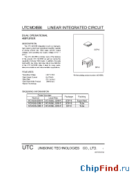 Datasheet UTCMC4556 manufacturer UTC