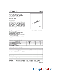 Datasheet UTCMCR101 manufacturer UTC